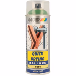 Peinture aérosol à séchage rapide avec une couverture et des propriétés de remplissage élevées pour un usage professionnel.