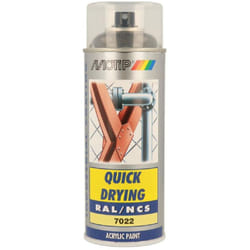 Motip - Peinture Aerosol Ral7022 Ral 400 Ml Gris terre dombre