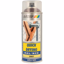 Peinture aérosol à séchage rapide avec une couverture et des propriétés de remplissage élevées pour un usage professionnel.