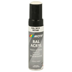 Pinceau De Retouche Ral 9010 Blanc Pur Brillant 12ml Motip