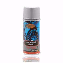 La peinture Motip est spécialement conçue pour repeindre les jantes ou les enjoliveurs en couleur argent.