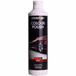 POLISH PEINTURE ROUGE 500 ML MOTIP Car Care Produit lustrant spécial à fonction supplémentaire servant à masquer les petites  ...