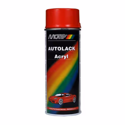 Bombe de peinture Motip Rouge FERRARI brillant 400ml M41750 auto pour moto scooter