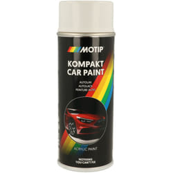 Motip - Bombe de peinture acrylique Blanc pour voiture uni - 400ml - 45270 - Ce produit de marque est neuf.