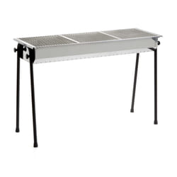 Hendi RESTO Barbecue Ensemble de cuisson Charbon de bois (combustible) Noir, Acier inoxydable