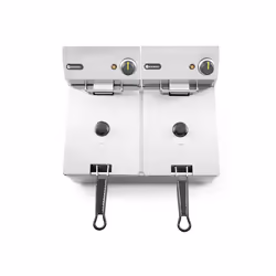 Hendi 205839 Double Friteuse 16L 7000W Argent - Vue supplémentaire 5