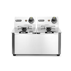 Hendi 205846 friteuse Double 8 L Autonome 6000 W Argent