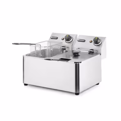 Hendi 205846 friteuse Double 8 L Autonome 6000 W Argent