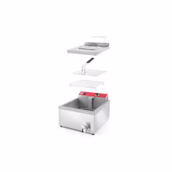 Hendi 205914 friteuse Unique 12 L Autonome Argent