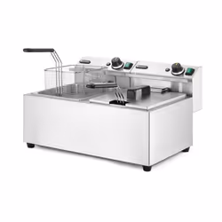 Hendi 207307 friteuse Double 16 L Autonome 7000 W Argent