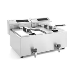 Hendi 207376 friteuse Double 16 L Autonome 7000 W Acier inoxydable