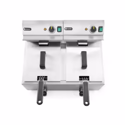 Hendi 209301 friteuse Double 16 L Autonome 7000 W Argent