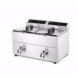 Hendi 215029 friteuse Double 16 L Autonome 7000 W Argent