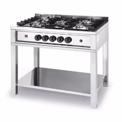 Hendi 225806, Pose libre, Noir, Acier inoxydable, Rotatif, Gaz naturel, propane/butane, 5 zone(s), Fonte