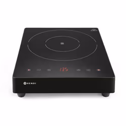 Hendi Kitchen Line, Noir, Comptoir, 44 cm, Plaque avec zone à induction, Verre-céramique, 1 zone(s)