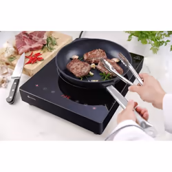 Hendi Kitchen Line Noir Comptoir 44 cm Plaque avec zone à induction 1 zone(s)