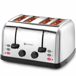 Grille-pain pour 4 toasts, 3 fonctions, 7 niveaux de chauffe, 1500 w
