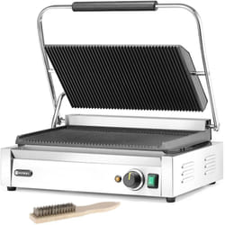 Hendi - Contact-grill électrique Pianini xl 548 x 415 mm 2700 w 263624