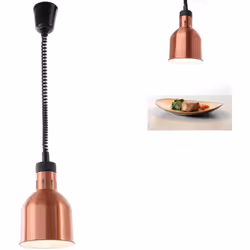 Nom du fabricant : Hendi 273890. La lampe cylindrique suspendue Hendi pour réchauffer des aliments d'une puissance de 250 W e ...