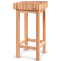 Hendi - Bloc de boucher en bois 400x400x150mm avec socle 505625