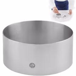 Numéro du fabricant : 512142. Le cercle de cuisson et de confiserie d'un diamètre de 80 mm est en acier inoxydable de haute q ...