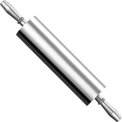 Hendi - Rouleau à pâtisserie en aluminium avec roulements à billes, diamètre 90 x 545 mm