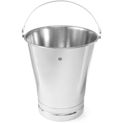 Seau traiteur pour la cuisine en acier inoxydable avec anneau et balance 15L - Hendi 516720