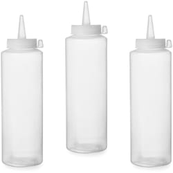 Flacon distributeur pour sauces froides, lot de 3 pièces. - transparent 0,2L Hendi 558058