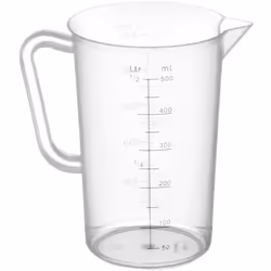 Numéro du fabricant: 567104 Un bécher en polypropylène de 500 ml avec une échelle, parfait pour mesurer un volume précis de l ...