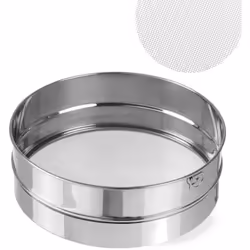 Numéro du fabricant: 637814 Tamis à confiserie dense pour tamiser - en acier inoxydable - avec un pendentif - objectif : pour ...