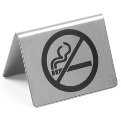Panneau d'information non fumeur, acier inoxydable Hendi 663660