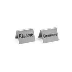 Hendi 663691 plaque nominative Acier inoxydable