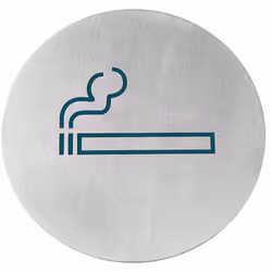 Numéro du fabricant : 663820 Plaque d'information - En acier inoxydable - Autocollante Paramètres : description : pour fumeur ...