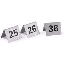 Numéro du fabricant: 663868 Panneau d'information - 12 numéros dans l'ensemble - Fabriqué en acier inoxydable 18/0 - Ne passe ...