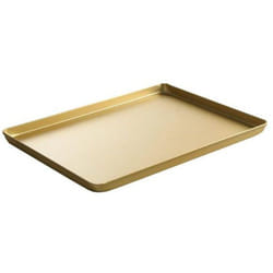 Plateau présentoir boulangerie confiserie aluminium 400x300x20mm doré Hendi 808566