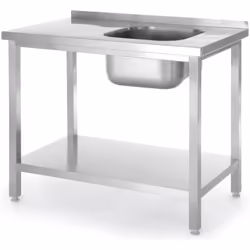 Code du fabricant : 816998 La table avec évier de Hendi sera parfaite pour les restaurants, bars, hôtels, hôpitaux et laborat ...