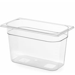 Bac GN transparent en polycarbonate GN 1/3 hauteur 200 mm - Hendi 861509