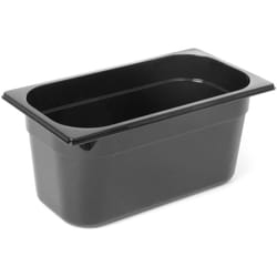 Bac gn polycarbonate noir 1/3 hauteur 100 mm Hendi 862520