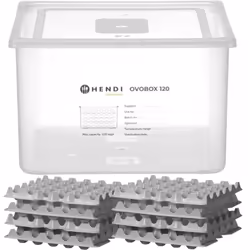 Code du fabricant : 870785 Le contenant à œufs OVOBOX 120 de HENDI est une solution pratique qui permet de conserver en toute ...