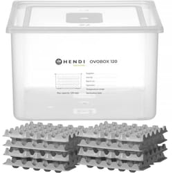 Hendi - Conteneur à œufs 8 alvéoles pour 120 œufs ovobox 18 l 355 x 325 x 200 mm