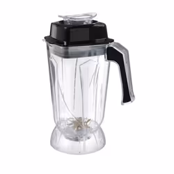 Hendi 933688, Récipient de blender, Noir, Transparent, Acrylonitrile-Butadiène-Styrène (ABS), Acier inoxydable, Tritan, 2,5 L ...