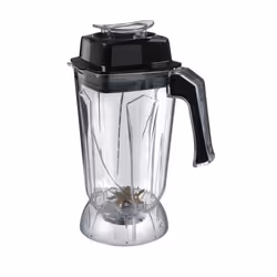Hendi 943489, Récipient de blender, Noir, Transparent, Acrylonitrile-Butadiène-Styrène (ABS), Acier inoxydable, Tritan, 2,5 L ...
