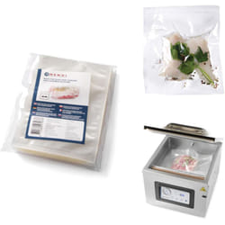 Hendi - Sacs pour machines de cuisson sous vide et sous vide à chambre 150x250mm 100 pcs.