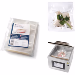 Nom du fabricant : Hendi 971376. Les sacs Hendi pour cuisson sous vide ou machines d'emballage sous vide à chambre de dimensi ...