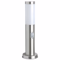 Smartwares 10.042.75 Potelet d'extérieur RX1010-45S, Piedestal extérieur/Lampadaire, Acier inoxydable, Blanc, Acier inoxydabl ...