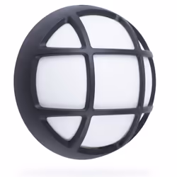 Smartwares GOL-004-HB Applique LED 4W extérieur rond noir en plastique