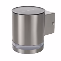 Smartwares 10.030.77 Applique LED extérieure en inox GWS-003-DS, Surface, Rond, 3000 K, IP44, Argent