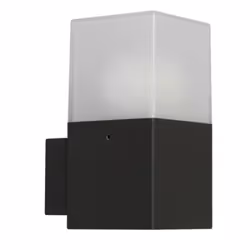 Ranex 5000.483 Applique LED extérieure noire en, Surface, Rectangle, 1 ampoule(s), IP44, Noir, Blanc
