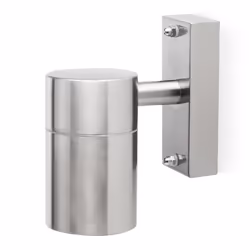 Smartwares 2605.009L Applique pour extérieur, Éclairage mural extérieur, Argent, Acier inoxydable, IP44, Entrée, Façade, Jard ...