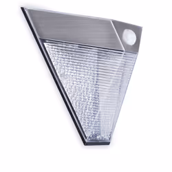 Smartwares 10.045.86 Applique murale solaire et capteur de mouvement 5000.703, Éclairage mural extérieur, Acier inoxydable, P ...